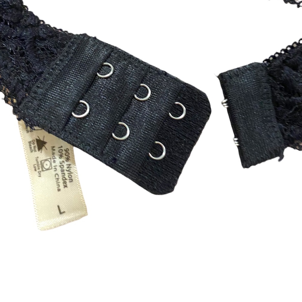 Soft black lace adjustable bralette - Picture 3 of 3